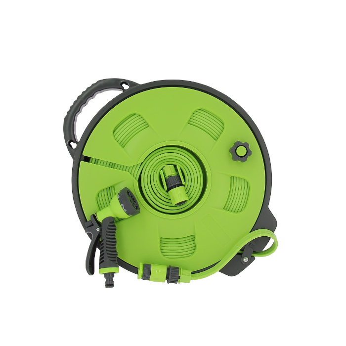 Flat Water Hose on Reel 15m