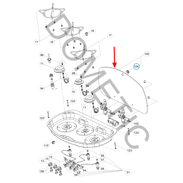 Dometic Replacement Glass Lid for PI8423