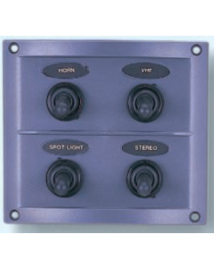 Waterproof Switch Panel 4 Way Fused