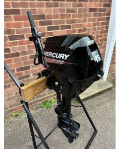 Second Hand Mercury 15hp Long Shaft Manual Start Tiller